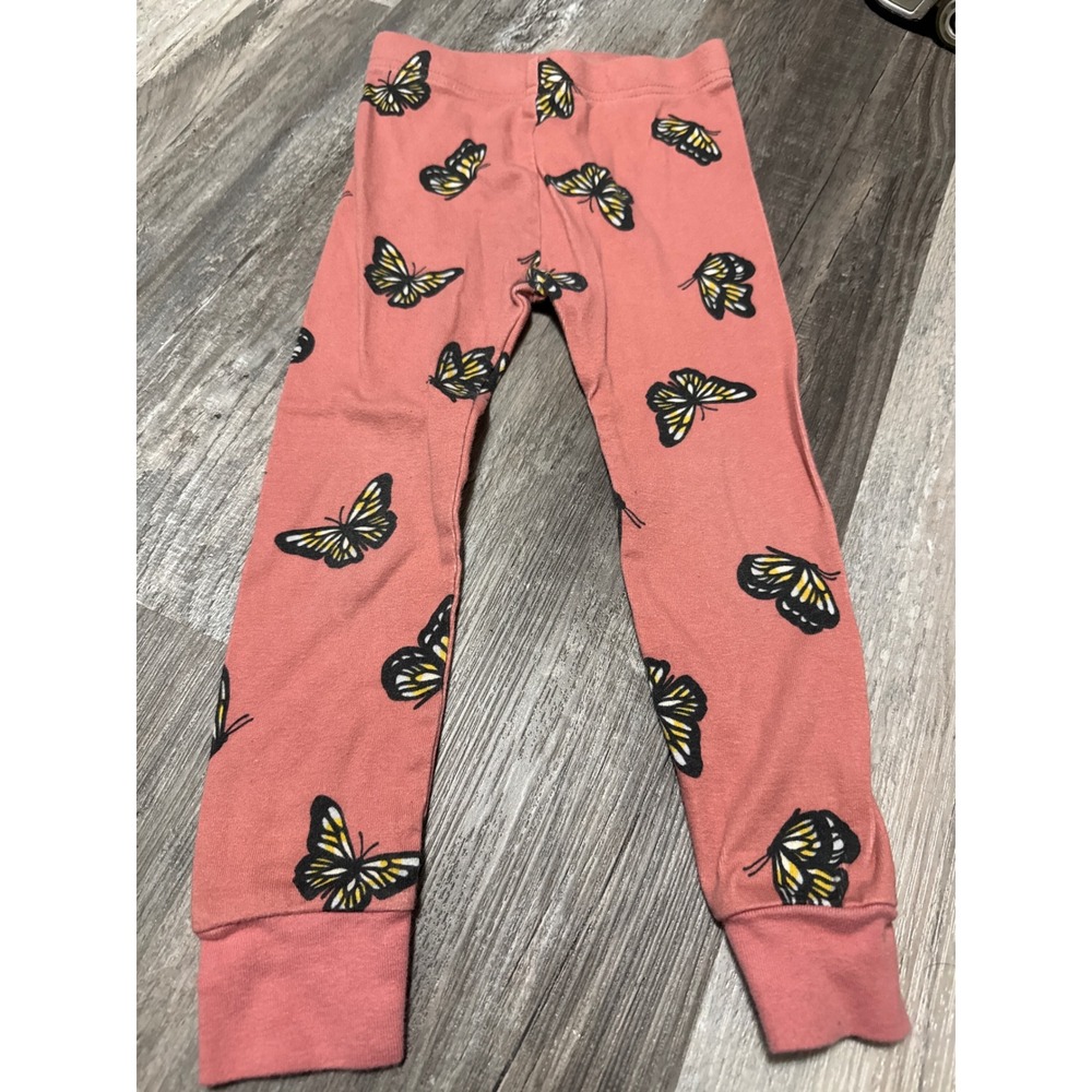 Old Navy Toddler Girls Pink Butterfly Print Cotton Pajama Pants Size 3T